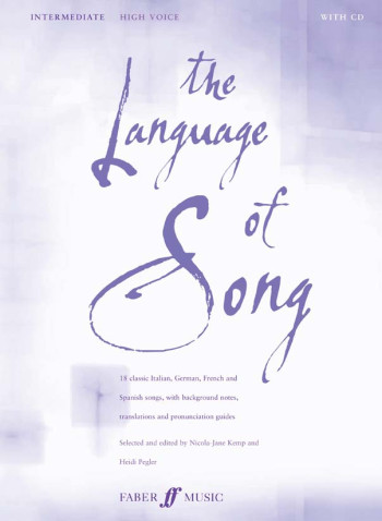 Language Of Song Intermediate High Voice Book & CD (Pegler-Kemp)