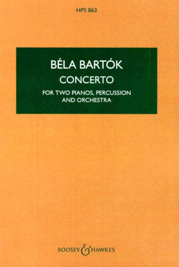 Concerto 2 Pianos & Orch: Miniature Score (Boosey & Hawkes)