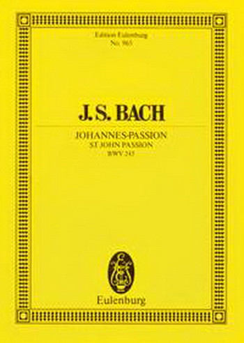 St John Passion: Bwv245: Miniature Score