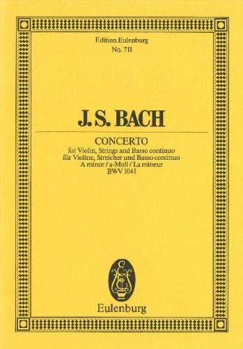 Concerto: A Minor: Bwv1041: Miniature Score