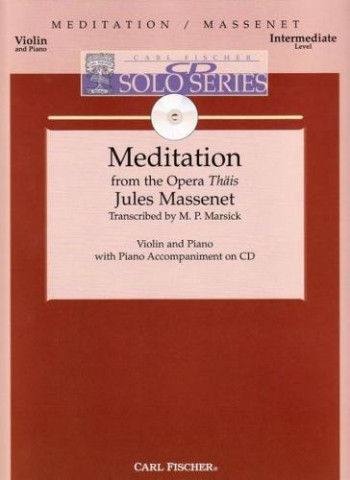Meditation From The Opera Thais: Violin & Piano: Book & CD