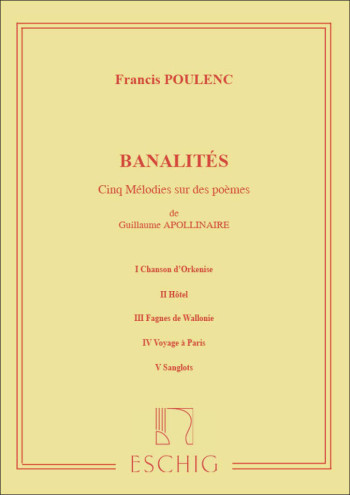 Banalites: Voice and Piano