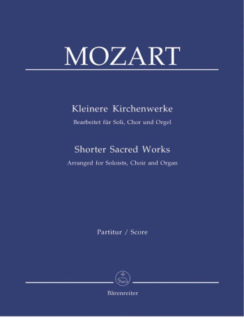 Shorter Sacred Works: Satb And Organ: Vocal Score (Barenreiter)