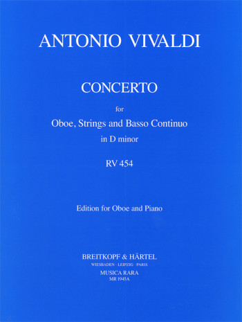 Concerto: D Minor: Rv454 Oboe & Piano (Musica Rara)