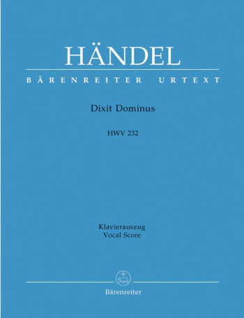Dixit Dominus HWV 232 Vocal Score (Barenreiter)