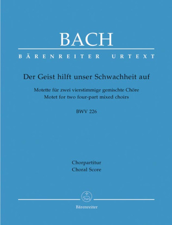 Motet: No2 Der Geist Hilft: Vocal 8Pt (Barenreiter)