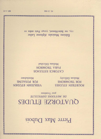 14 Studies: Trombone (Leduc)