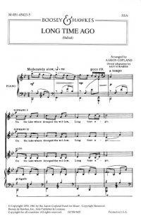 Old American Songs Set 2: Long Time Ago No.3 Vocal SSA