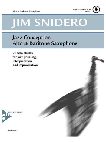 Jazz Conceptions Alto & Baritone Saxophone 21 Solo Etudes: Book & Audio (Advance)