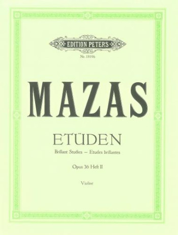 Etudes Op.36 Book 2 Violin Studies Etudes Brillantes (Peters)