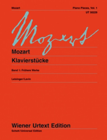 Klavierstucke: Piano Pieces Vol.1  (Wiener Urtext)