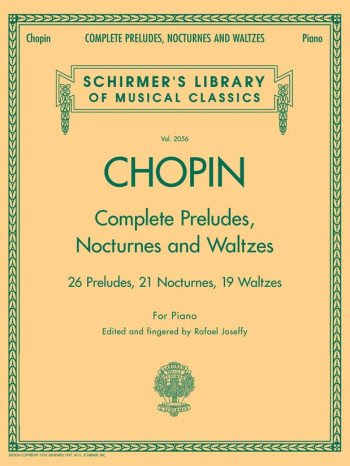 Complete Preludes Nocturnes And Waltzes: Piano (Schirmer)