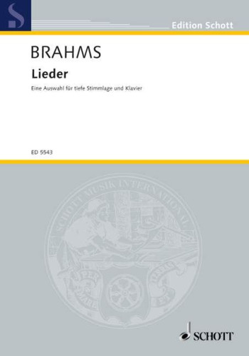 Leider: Songs Tief: Low Voice And Piano (Schott)