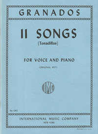 11 Songs: Original Key: Voice And Piano (Interntaional)