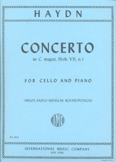 Concerto C Major: Cello & Piano (International)