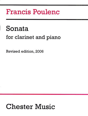 Sonata For Clarinet & Piano (2006 Edition) (Chester)