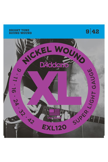 D'Addario Electric Guitar EXL120 Super Light 9-42