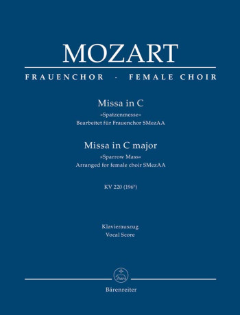 Mass C Major: Sparrow Mass: Kv220:  Satb: Vocal Score (Barenreiter)