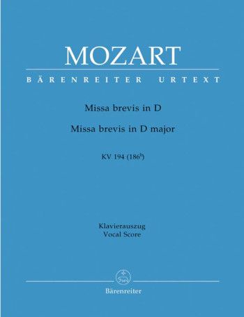 Missa Brevis In D  Kv194: Vocal Score (Barenreiter)