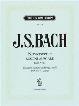 Toccata In E Minor: Piano  (Breitkopf)