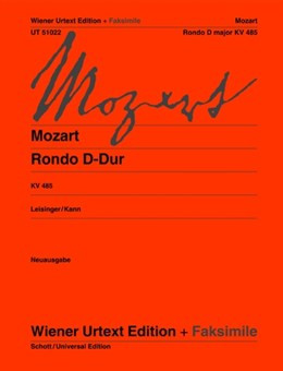 Rondo: D: Kv485: Piano   (Wiener Urtext)