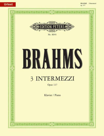 3 Intermezzi Op.117: Piano (Peters)
