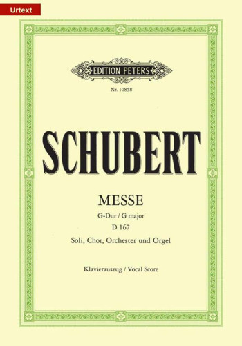 Mass In G Major D167: Vocal Score (Peters)
