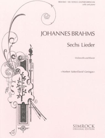6 Songs: Sechs Lieder: Cello