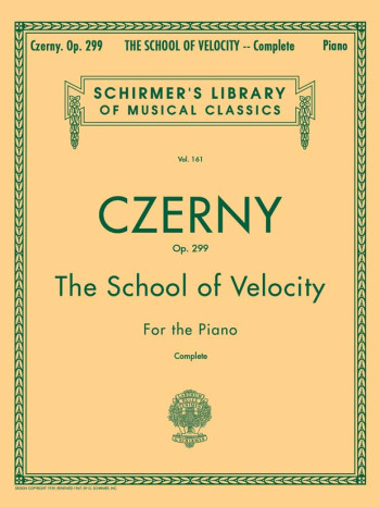 School Of Velocity Op.299 Complete Piano (Schirmer)