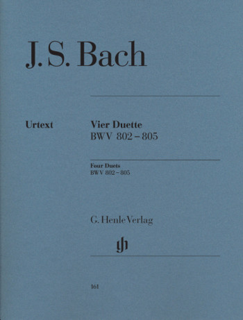 4 Duets: Bwv 802: 805: Piano Solo (Henle HN161)