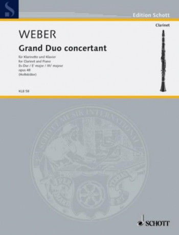 Grand Duo Concertant Op48: Clarinet & Piano (Schott)