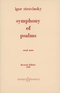 Symphony Of Psalms: Vocal Score (B&H)