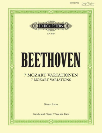 7 Mozart Variations On Duet: Viola & Piano (Peters)