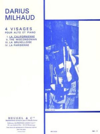 Quatre Visages I - La Californienne: Viola And Piano  (Leduc)