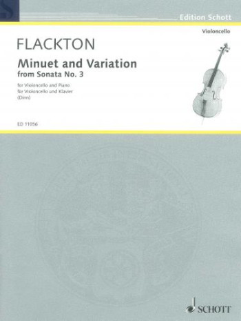 Minuet and Variaiton From Sonata: Cello & Piano  (Schott)