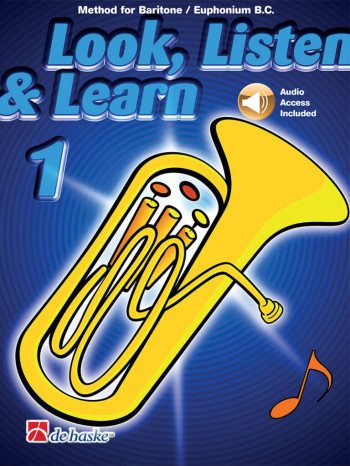 Look Listen & Learn 1 Euphonium & Baritone Bass Clef: Book & Audio (Sparke)