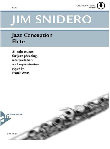 Jazz Conceptions Flute 21 Solo Etudes: Book & Audio (Advance)