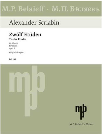 12 Etudes: Op.8: Piano (Belaieff)