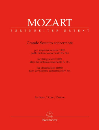 Mozart: Grande Sestetto Concertante: String Sextet: Kv364: Score