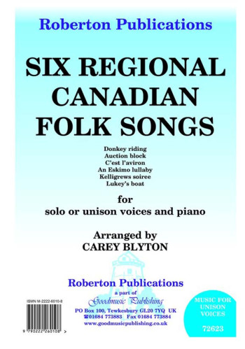 Canadian Folk Songs: Unison