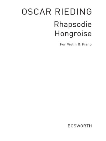 Rhapsodie Hongroise Op26: Violin and Piano (Bosworth)