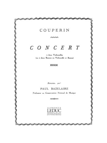 Concert In G Major 2 Cellos (Leduc)
