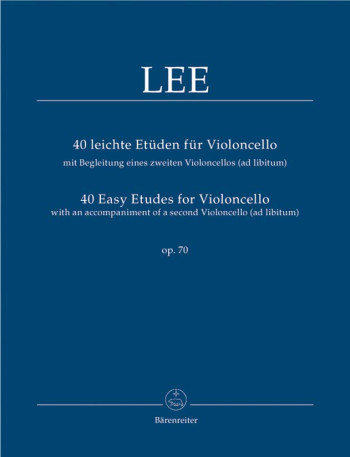 40 Easy Studies: Op70: Cello Solo  (Barenreiter)