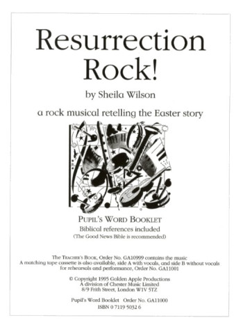 Wilson-resurrection Rock-pupils Book-vocal-cantata