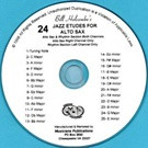 24 Jazz Etudes: Alto Saxophone: Cd (Holcombe)