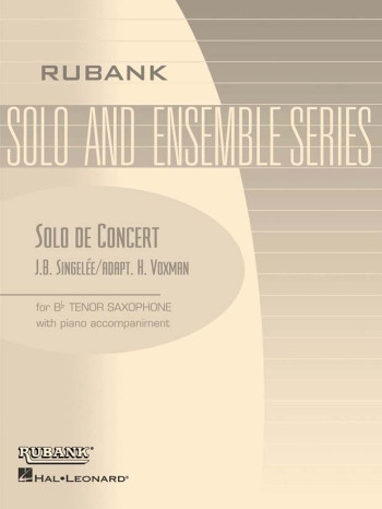 Solo De Concert Op.83: Tenor Sax & Piano (voxman)