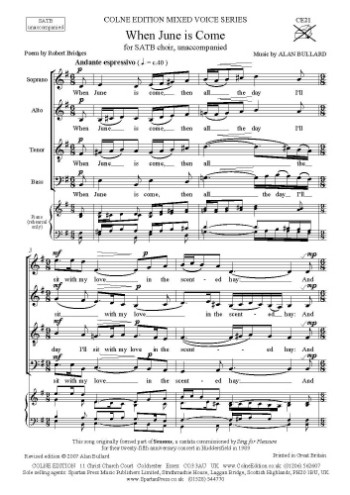 When June Is Come: Vocal: Satb