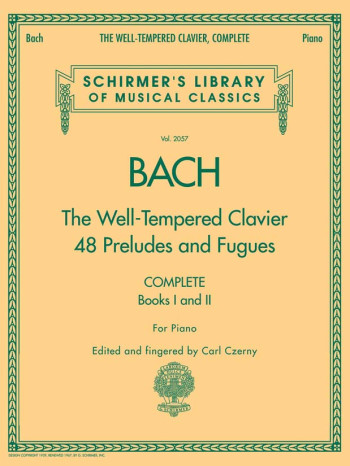 Well-Tempered Clavier Vol.1 & 2 48 Preludes & Fugues Complete: Piano  (Schirmer)