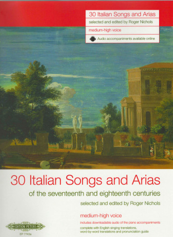 30 Italian Songs And Arias Med High Book & Audio (Peters)