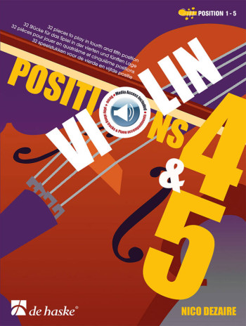 Positions 4 & 5 Violin: Book & Audio (Dezaire)
